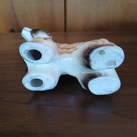 Vintage Glazed Ceramic Brown Cocker Spaniel Dog Figurine - Picture 10 of 11